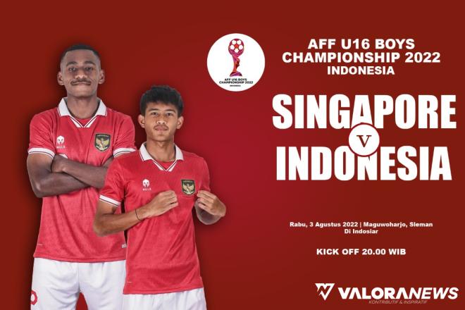 <p>Piala AFF 2022 U-16, Timnas Indonesia Tampil Percaya Diri Hadapi Singapura di Laga Kedua<p>
