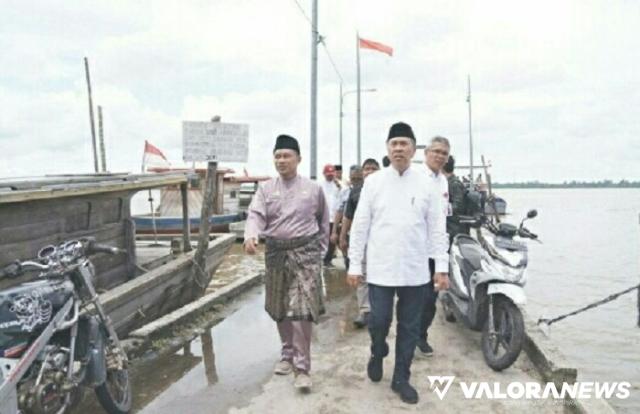 <p>Syamsuar Tinjau Lokasi Pembangunan Jembatan Pulau Bengkalis-Pulau Tanjung Padang<p>