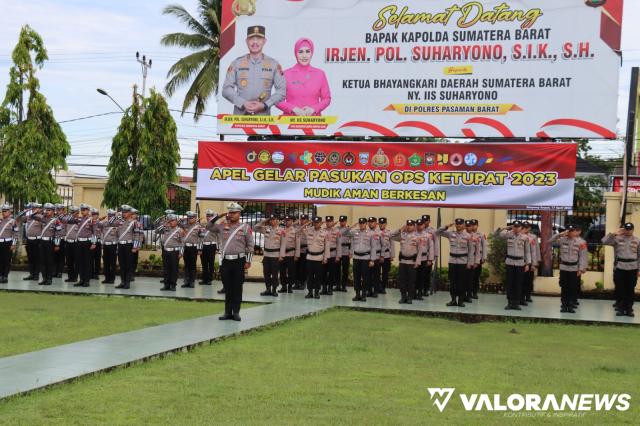 <p>Polres Pasaman Barat Turunkan 83 Personel di Operasi Ketupat 2023<p>